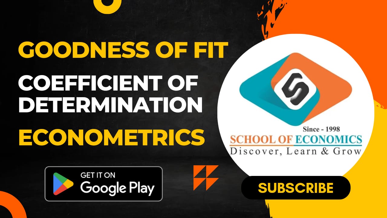 Coefficient of Determination or Goodness of Fit r square (UGC-NET, IAS, IES, RBI, Ist Grade/KVS/PGT)